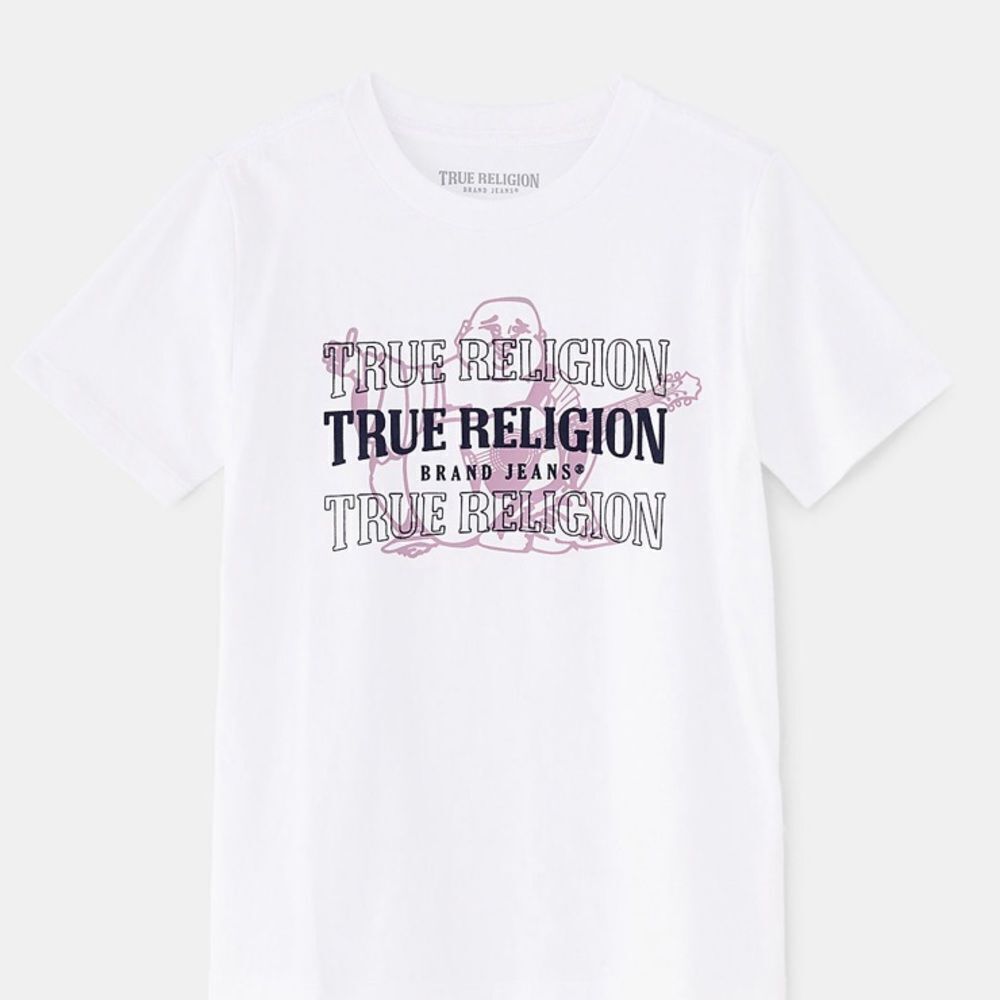 TRUE RELIGION BOYS BUDDHA TEE XS WHITE NWT IN PKG